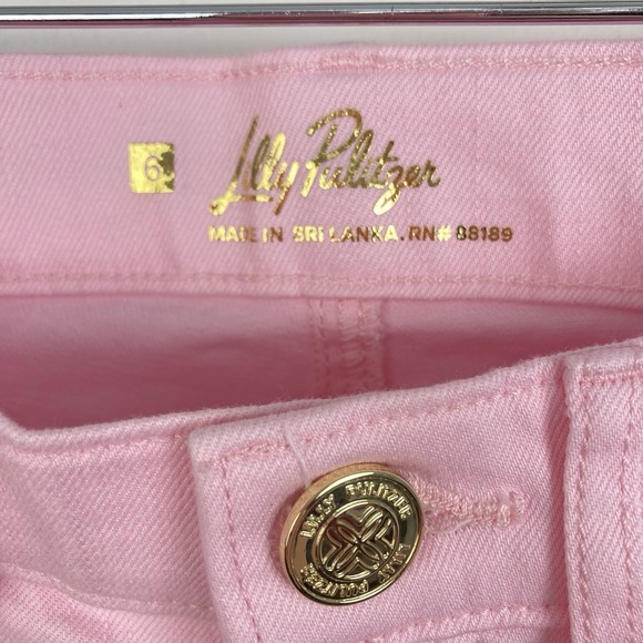 Lilly Pulitzer NWT  29" South Ocean High Rise Skinny Jean Pink Muse Pastel sz 6 - Picture 5 of 11